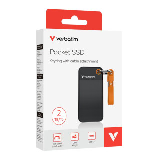 VERBATIM POCKET SSD USB 3.2 GEN 2 2TB BLACKORANGE